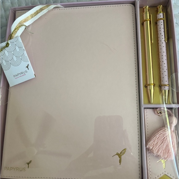 Papyrus Pink and Gold Office Stationery Set - Picture 1 of 4